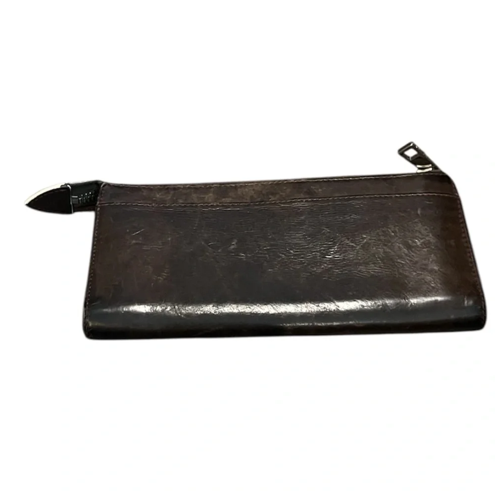 Vintage Marc Jacob’s‎ Brown Leather Buckle Clutch Wallet